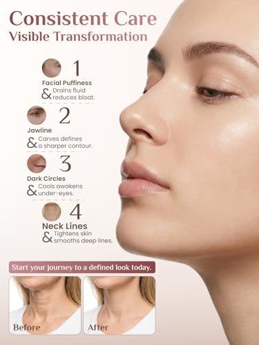 Rena Chris Gua Sha & Neck Lift Tool Set - Stainless Steel Face Massager