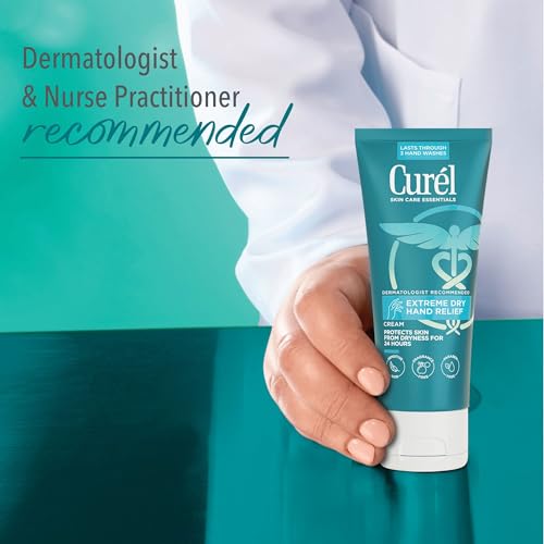 Curel Extreme Dry Hand Relief Cream - Fragrance-Free, 3 Oz, Pack of 3