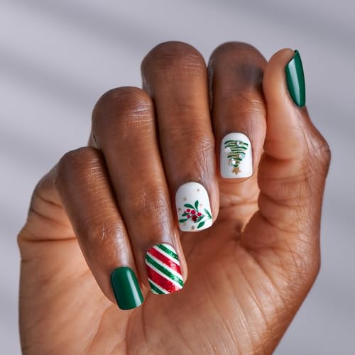 imPRESS Press-On Nails Holiday Gift Set, 3-Pack, 90 Nails with Adhesive