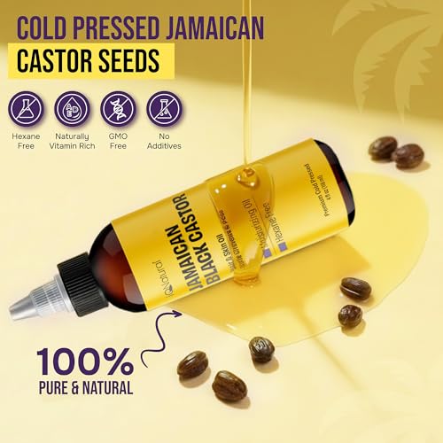 Organic Jamaican Black Castor Oil - 4oz for Hair Growth & Scalp Care