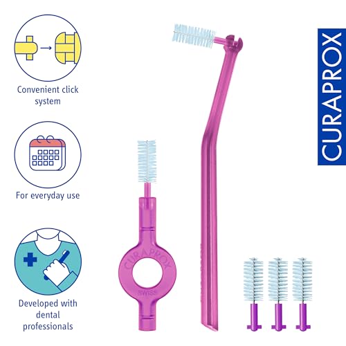 Curaprox CPS Perio 406 Interdental Brush Set - 5 Brushes + 2 Holders
