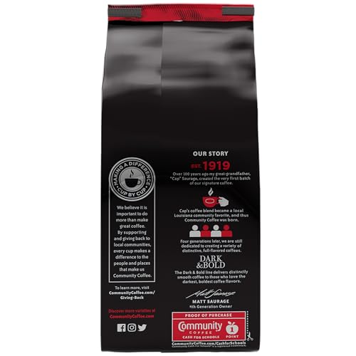 Community Coffee Dark & Bold Espresso Blend - Dark Roast Whole Beans, 11oz