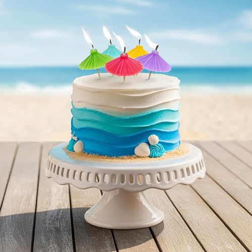 Fred & Friends Beach Party Candles - Set of 5 Cocktail Umbrella Decor