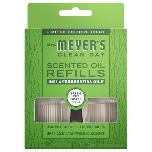 Mrs. Meyer's Clean Day Fresh Cut Grass Scented Oil Refills - 2 Pack