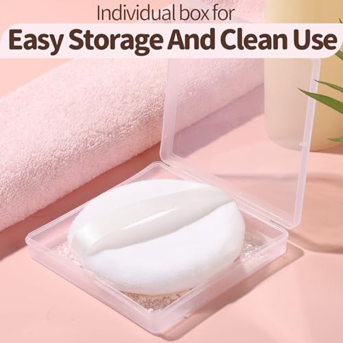 Teenitor 2-Pack Medium Powder Puff with Storage Container