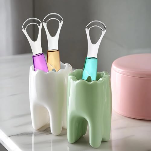 MR LION Stainless Steel Tongue Scraper for Fresh Breath