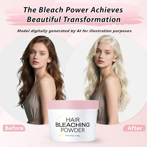 JUANCHI Professional Hair Bleach Powder 200g - Lifts Up to 8 Levels