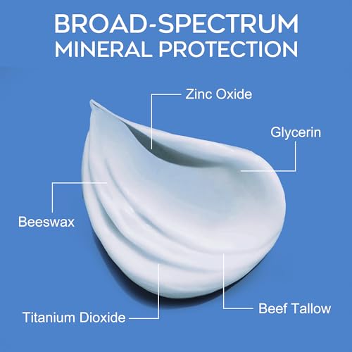 Beef Tallow Sunscreen SPF 50 - Hypoallergenic Face Sunscreen 2 OZ