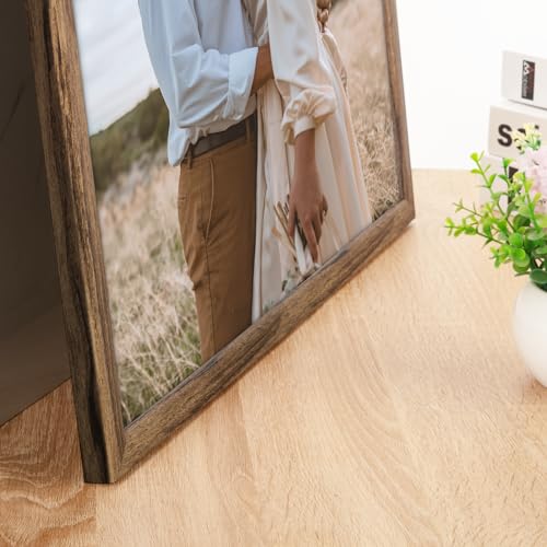 Rustic Walnut 6x10 Picture Frame for Artwork & Photos
