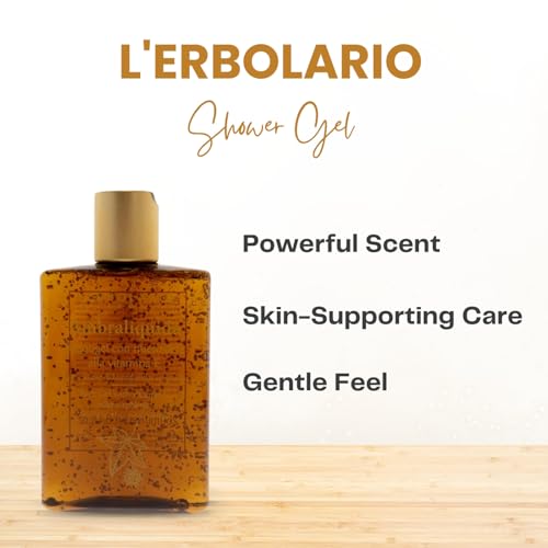 L'Erbolario Ambraliquida Shower Gel with Vitamin E & Liquidambar, 8.4 oz