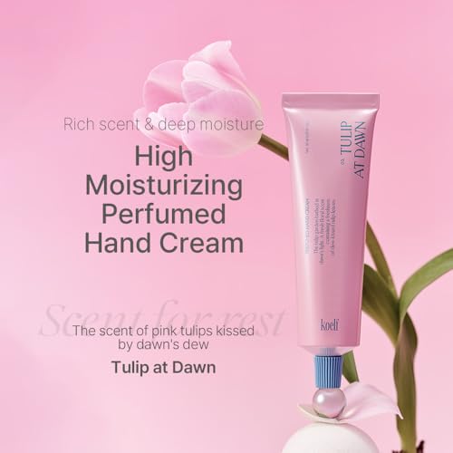 Koelf Tulip Perfumed Hand Cream 50ml Deep Nourishing Moisturizer with Shea Butter
