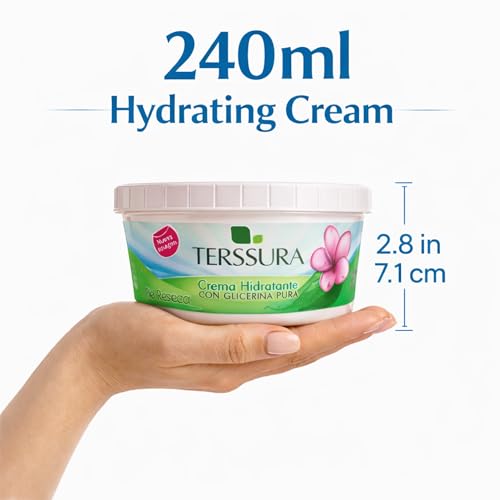 Terssura Moisturizing Cream with Pure Glycerine for Dry Skin - 240ml