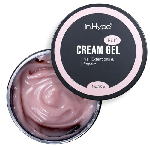 IN.HYPE Buff LED/UV Hard Cream Builder Gel for Nail Extensions