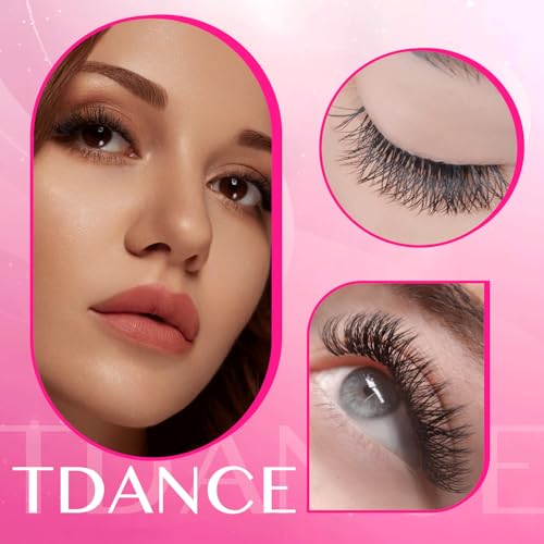 TDANCE YY Lash Extensions Premade Volume Fans 8-15mm W-6D-0.07-C Matte Black