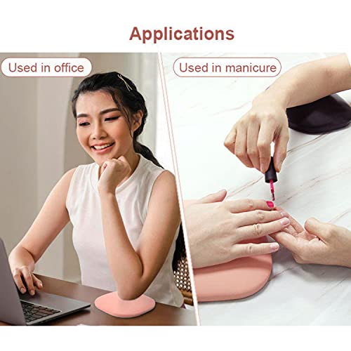 Black Nail Arm Rest Cushion Pad for Manicure & Elbow Support