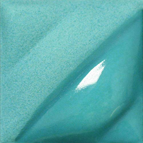 AMACO Velvet Underglaze - Turquoise Blue, 2 oz - Cone 05-10 Pottery Glaze