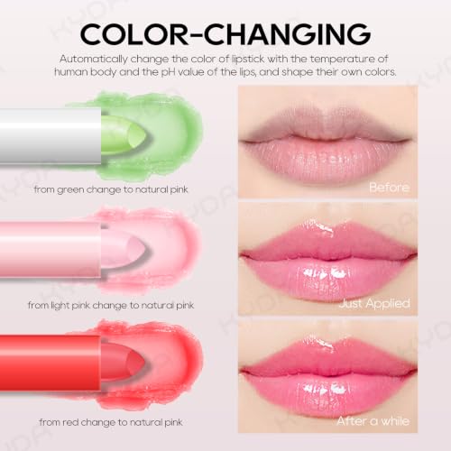 Ownest Color Changing Lip Balm - 3 Pack, Aloe Vera & Fruit Infused