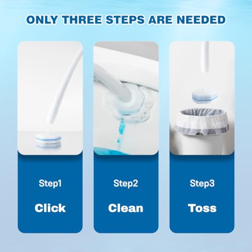 30 Toilet Wand Refills for Clorox | 3-Layer Disposable Scrubber