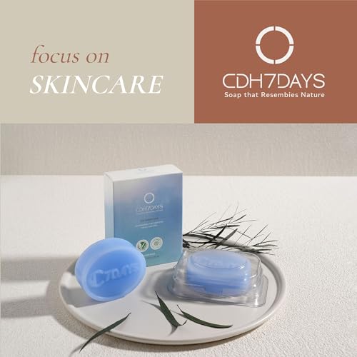 CDH7DAYS Soft Milky Soap Bar for Moms (2 Pack, Blue) - EWG Verified Vegan Cleanser for Sensitive Skin
