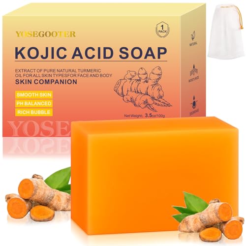 Turmeric Kojic Acid Soap Bar for Dark Spots & Moisturizing