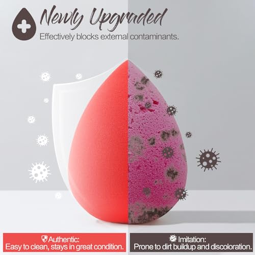 BEAKEY Makeup Sponge Set, Multi-Color Foundation Blending Sponges