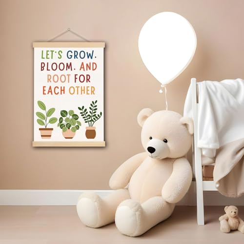 Botanical Mental Health Wall Art Poster with Hanger - 16x24