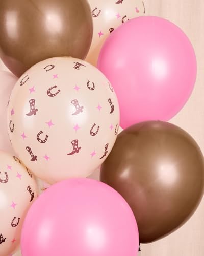 24 Pack Cowgirl Balloons - Western Rodeo Party Decor