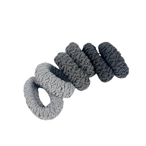 BLBM High Elastic Hair Ties - 6 Pack Seamless Ponytail Holders