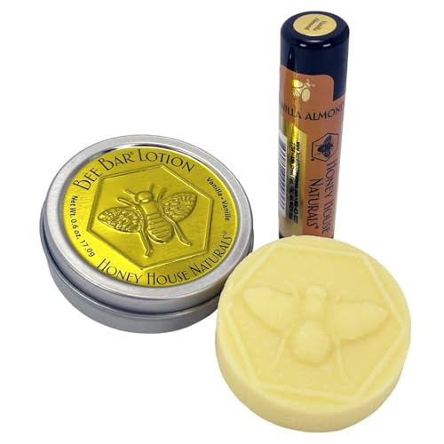 Honey House Naturals Vanilla Bee Bar Lotion & Lip Butter Gift Set