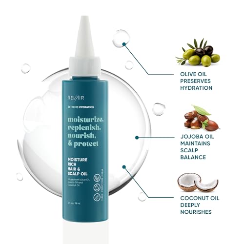 REVAIR Scalp Oil - Moisture Rich Lightweight Hair Oil for Frizzy Hair