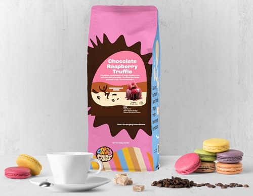Crazy Cups Chocolate Raspberry Flavored Ground Coffee 10 oz