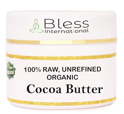 100% Pure Organic Raw Cocoa Butter - Grade A Moisturizer 8oz