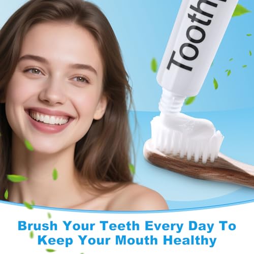 Travel Toothpaste Bulk - 100 Pack 6g Disposable Mini Tubes for Travel