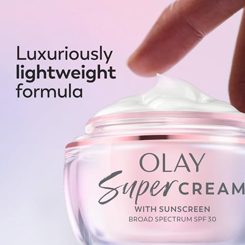 Olay Super Cream SPF 30 Trial Size with Floral & Ginger Scent - 0.5 fl oz Face Moisturizer & Primer