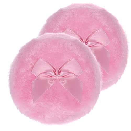 Large 3.5 Inch Body Powder Puff - 2 Pcs Soft & Washable