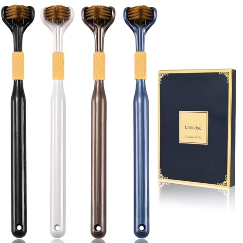 3-Sided Toothbrush Set for Adults | Extra Soft & Medium Bristles