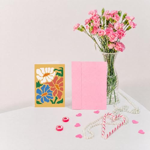40 Pack Floral Greeting Cards with Envelopes - Blank Note Cards for Any Occasion
