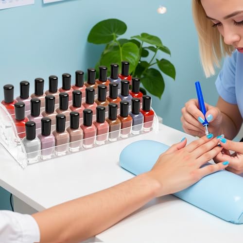 Nimiah 5-Tier Clear Acrylic Nail Polish Display Rack