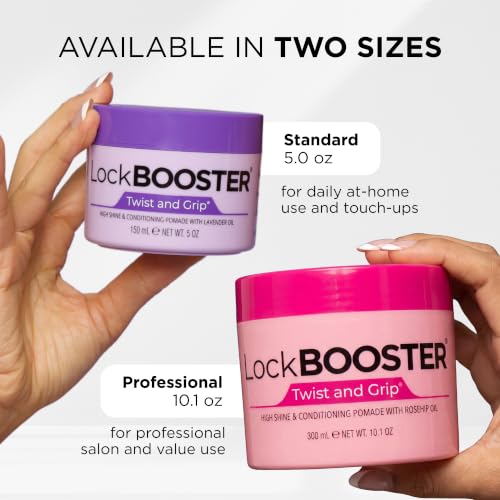 Style Factor Lock Booster Twist & Grip Braid Gel, 5 Oz. Strong Hold
