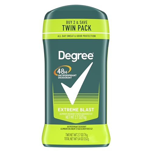 Degree Men Extreme Blast Antiperspirant Deodorant - 48-Hour Freshness, 2.7 oz (Pack of 4)
