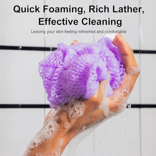THURLADY African Exfoliating Net Sponge - Long Nylon Scrubber