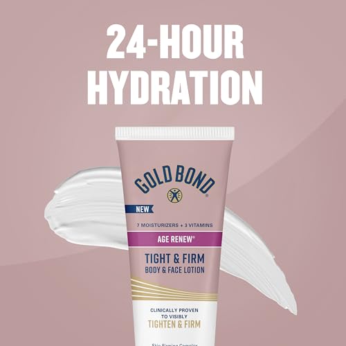 Gold Bond Age Renew Tight & Firm Lotion - 8 oz Skin Firming Cream for Body & Face