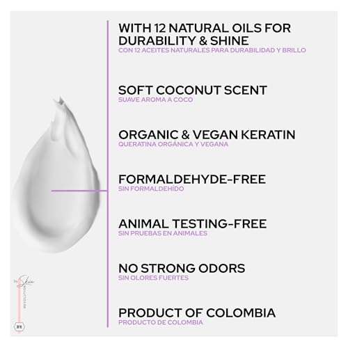 Ritual Bot?nico Keratina Org?nica | Treatment to Straighten, Repair and Relax Hair | All Natural, Organic & Vegan Ingredients | Product of Colombia| Keratin Medium, 250ml/8.45 Fl Oz)