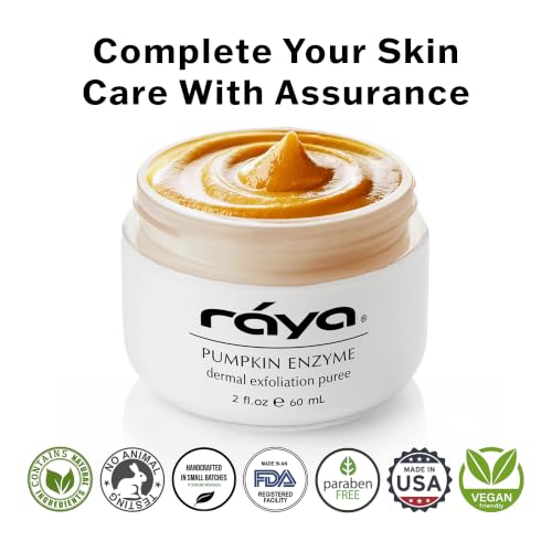 RAYA Pumpkin Enzyme Facial Peel - Gentle Exfoliating Skin Treatment for All Types