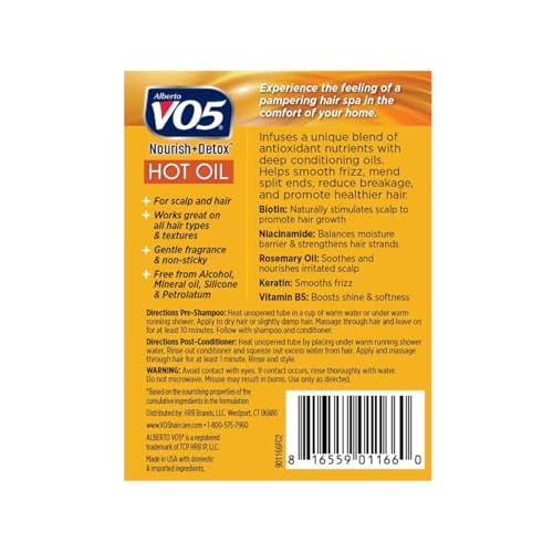 Vo5 Hot Oil Therapy Treatment 2 Count 0.5 Ounce (14ml) (3 Pack)