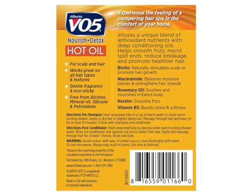 VO5 Hot Oil Intensive Hair Treatment with Vitamins - 0.5oz Tubes, Pack of 3 (Variation: 1 Fl Oz, Pack of 3)