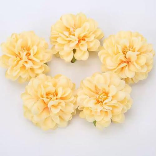 LeLehome 6PCS Flower Napkin Rings - Elegant Fabric Holders for Weddings & Events
