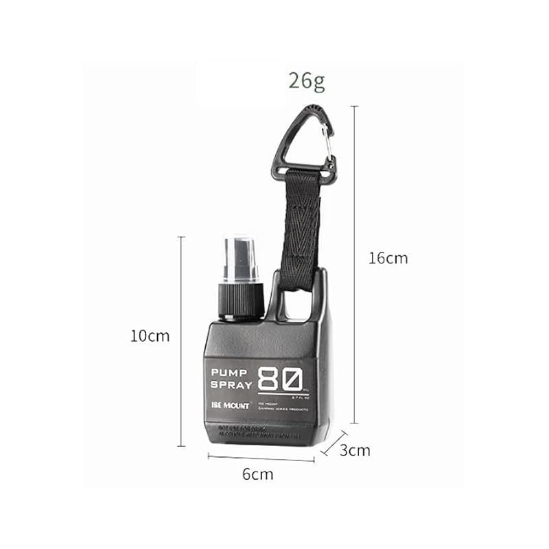 ARFUKA 80ml Fine Mist Spray Bottle - Refillable Travel Bottle (Pack of 2)