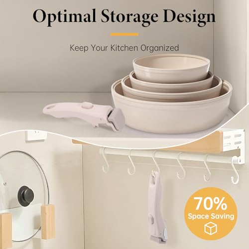 Universal Removable Pot Handle for Cookware - Heat-Resistant & Durable