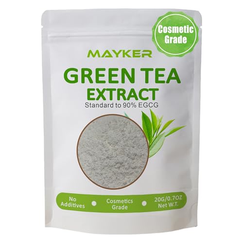 MAYKER Green Tea Extract Powder - 0.7 oz Cosmetic Grade for DIY Skincare
